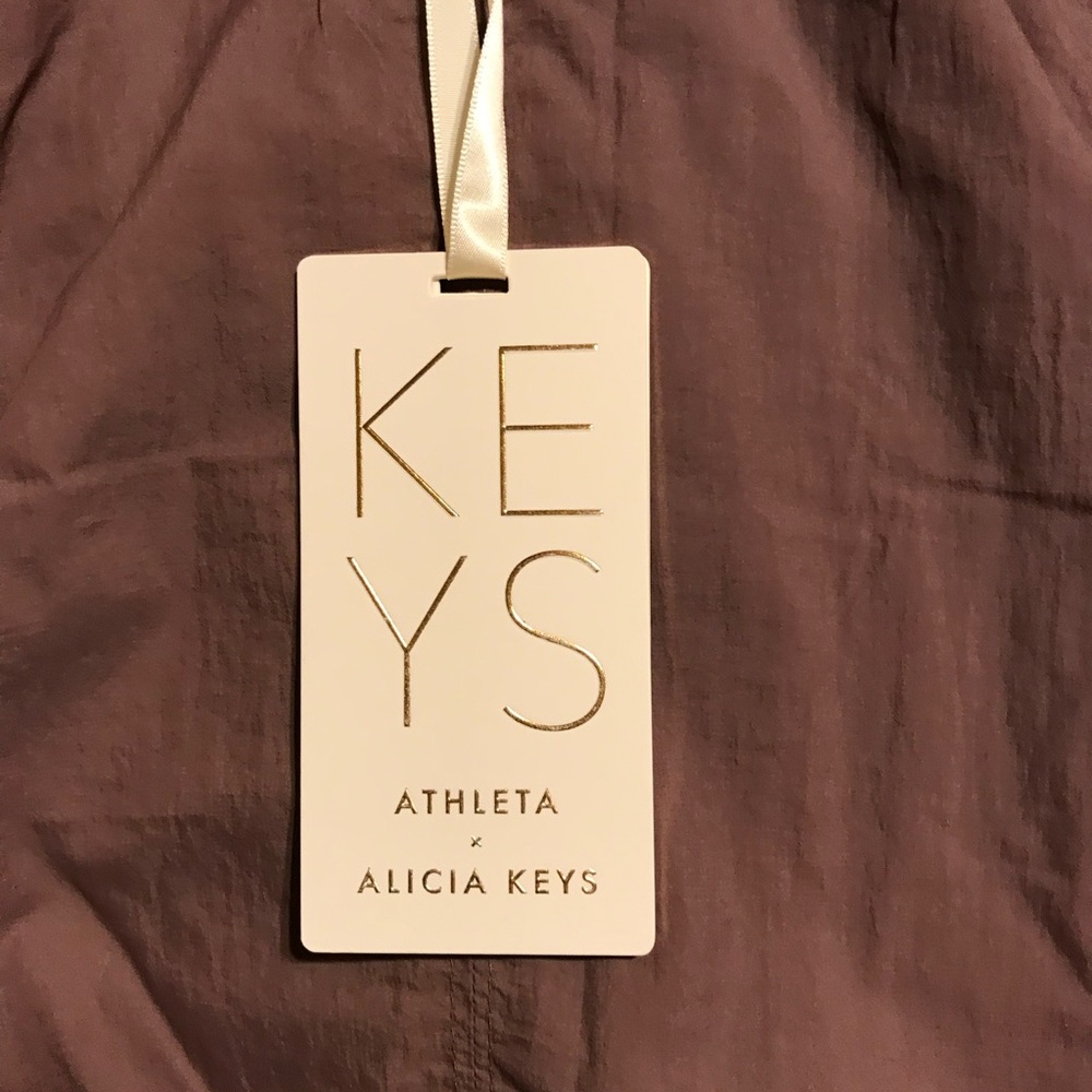 Athleta X Alicia Keys Utility Jumpsuit Open Back Mauve Purple - Picture 3 of 5